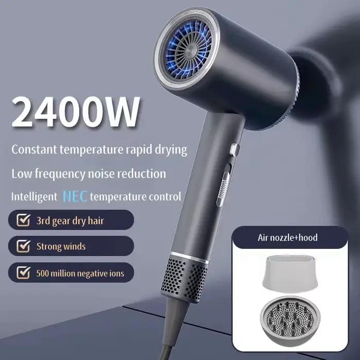 Nouveau Salon de coiffure sèche-cheveux prise ue/UK haute puissance séchage rapide Net rouge bleu lumière