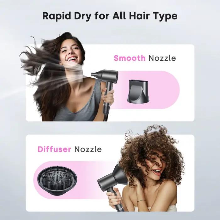 Sèche-cheveux à grande vitesse avec diffuseur 120000