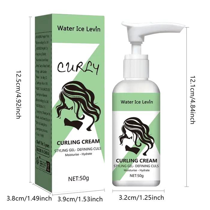 Crème à friser Water Ice Levin : votre réponse pour cheveux secs et vraiment. Transformez le frisottis en boucles