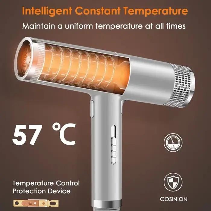 Sèche-cheveux professionnel infrarouge négatif ionique