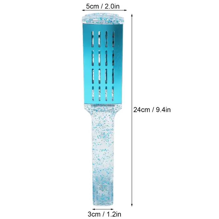 Brosse lissante multifonctionnelle bleue exquise avec pince