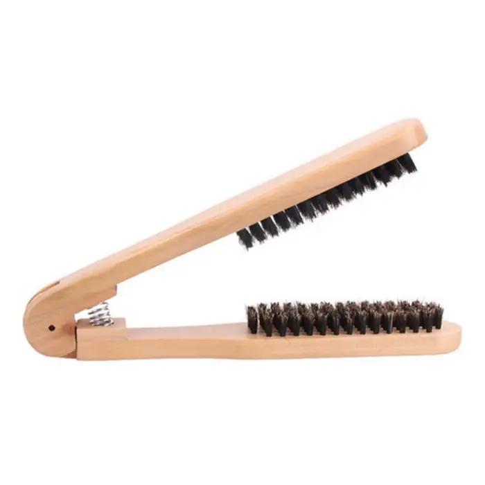 Lisseur de cheveux peigne de coiffure pince à lisser brosse crinière Double face