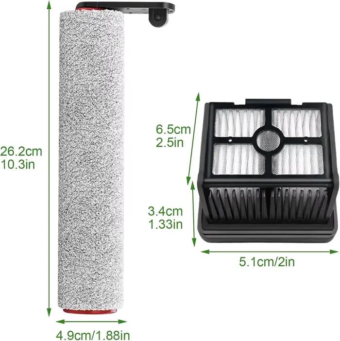 Pièces de rechange pour aspirateur eau et poussière Dreame H12 Pro / H12 Plus : brosse souple