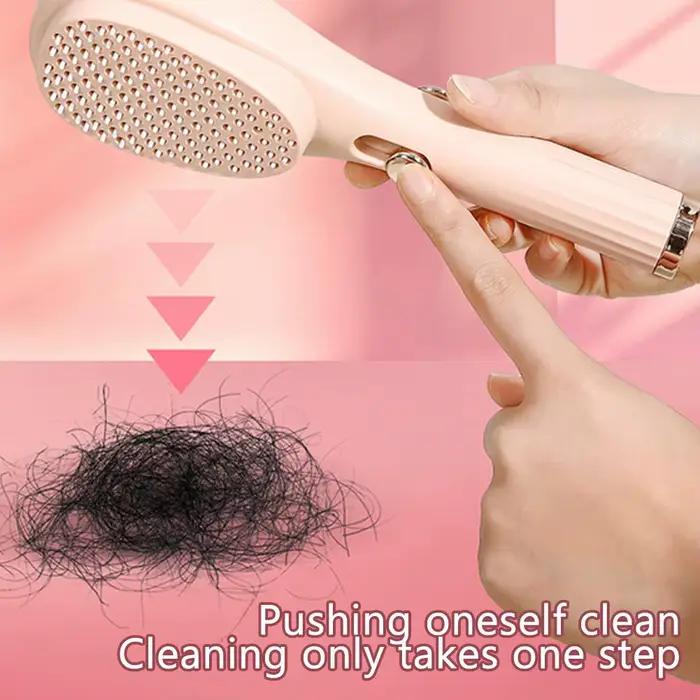Peigne à cheveux rétractable magique - Brosse antistatique massante et démêlante pour le cuir chevelu
