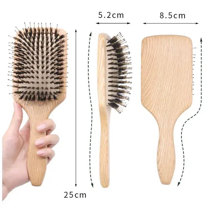 Brosse cheveux femme Brosse à cheveux en bois de chêne