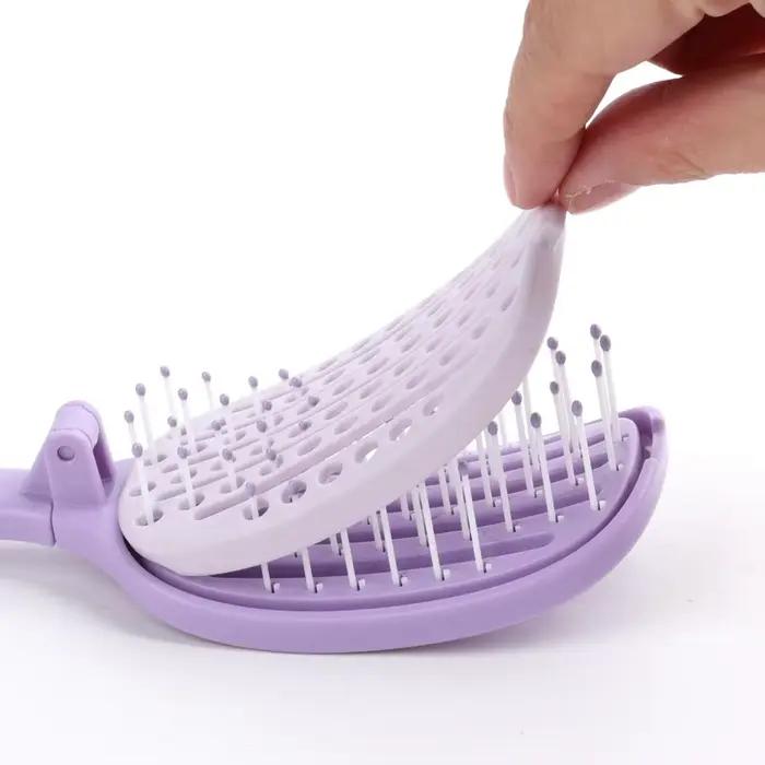 Brosse à cheveux auto-nettoyante