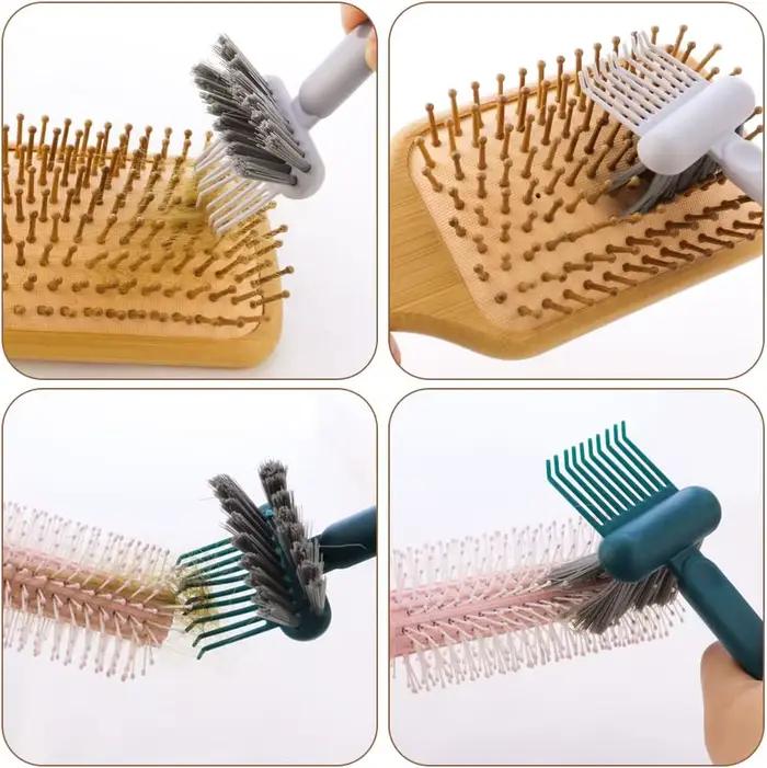 Outil de nettoyage de brosse à cheveux 2 en 1
