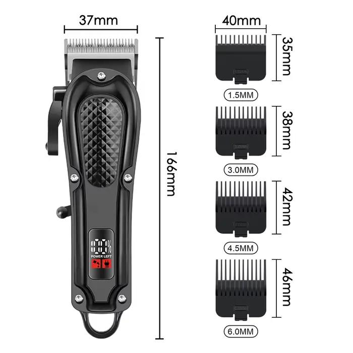 Barbier électrique tondeuse à cheveux hommes Rechargeable sans fil barbe rasoir longueur