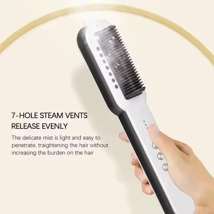 Salon professionnel 2in1 Steampod Nano Spray fer à lisser soins de beauté vapeur chaude ionique cheveux lissage Styler peigne brosse