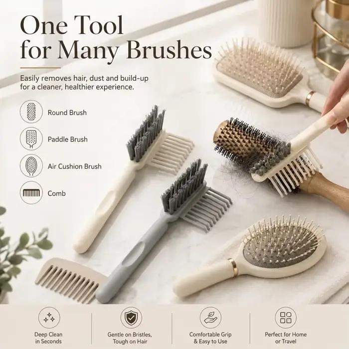 Outil de nettoyage de brosse à cheveux pour éliminer