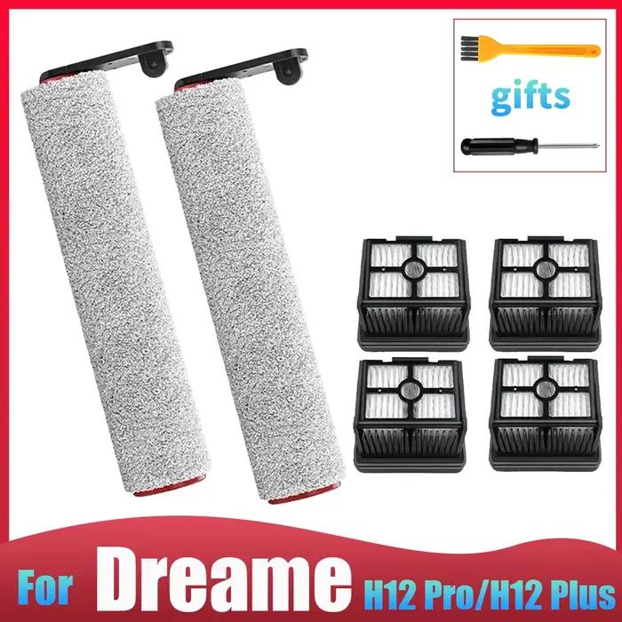 Pièces de rechange pour aspirateur eau et poussière Dreame H12 Pro / H12 Plus : brosse souple
