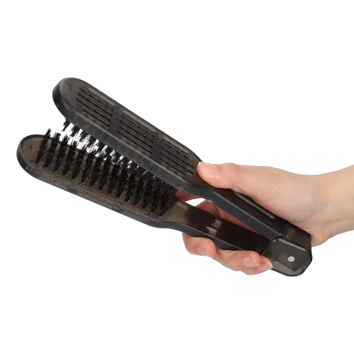 Brosse à cheveux en nylon en forme de V