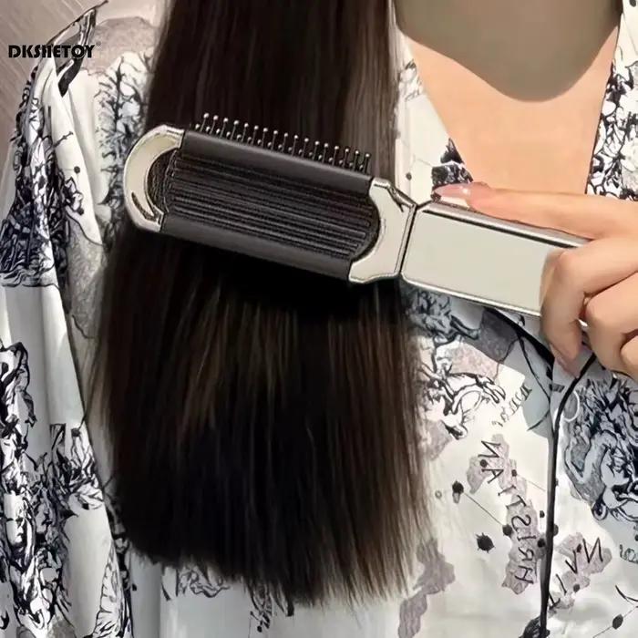 Mini peignes à cheveux pliants avec miroir pour voyage