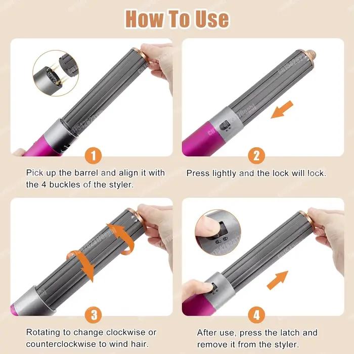 Buse de coiffure à friser automatique pour Dyson Airwrap HS01 HS05 Sencicimen X9