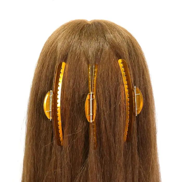 Pince à cheveux en métal pour salon de coiffure professionnel