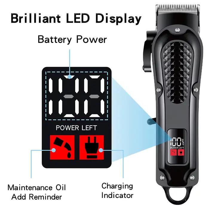 Barbier électrique tondeuse à cheveux hommes Rechargeable sans fil barbe rasoir longueur