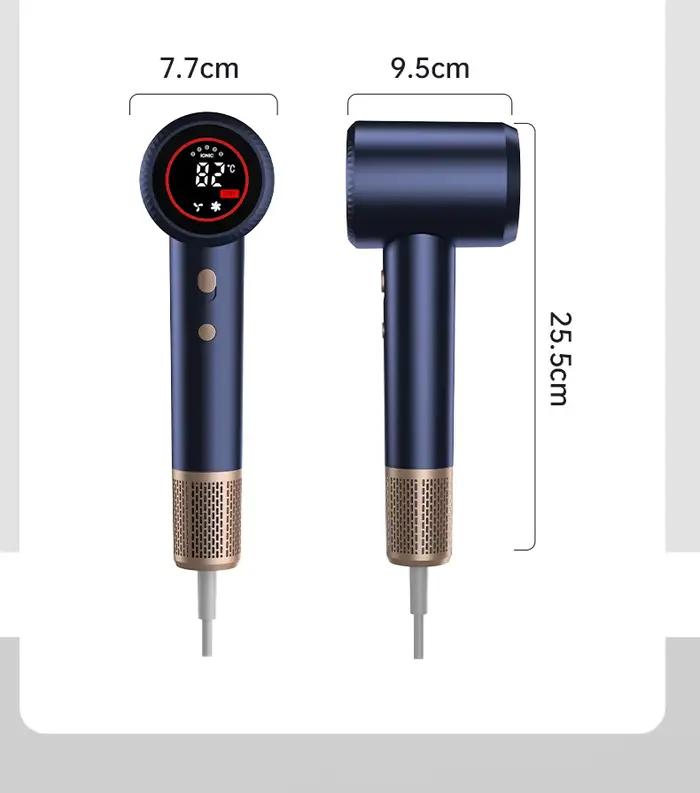 Sèche-cheveux portable à ions négatifs haute vitesse pour usage domestique