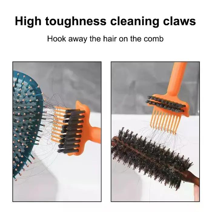 Outil de nettoyage de brosses à cheveux 2 en 1
