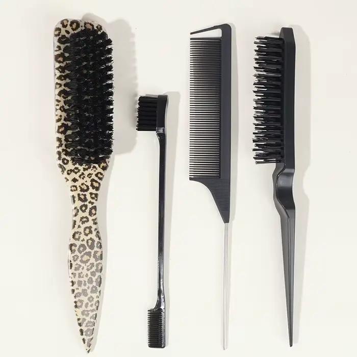 Brosse à cheveux à poils pour coiffure slick back