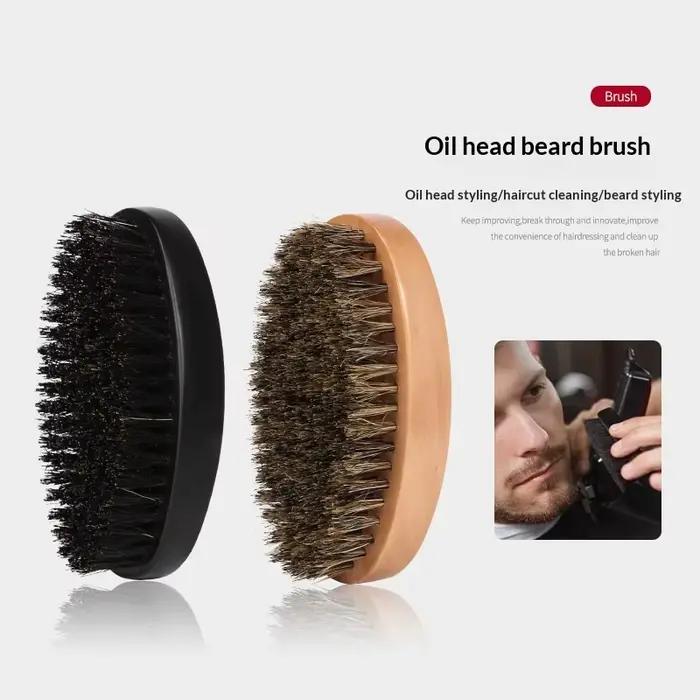 Brosse à cheveux en poils de sanglier pour homme