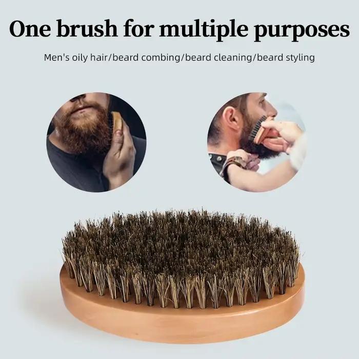 Brosse à cheveux en poils de sanglier pour homme