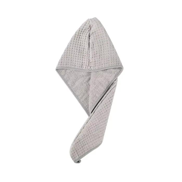 Bonnet de Douche en Coton Pur à Double Couche