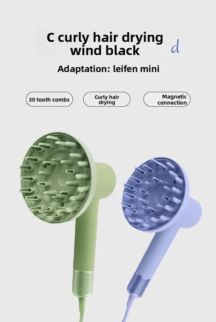 Nouveau pour Laifen Mini sèche-cheveux Diffusion buse de friser bouclier de séchage moelleux