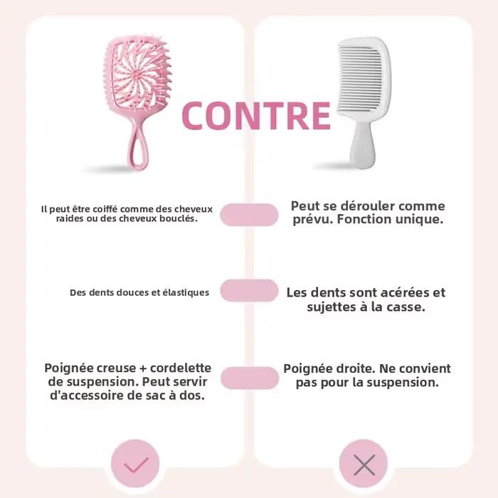 Brosse démêlante pour cheveux naturels