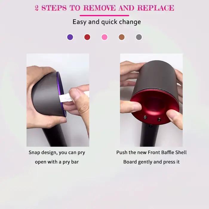 Coque de déflecteur avant pour sèche-cheveux Dyson