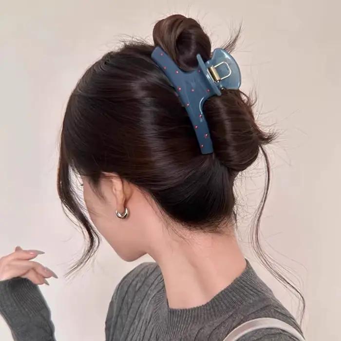 Pince à cheveux Vintage élégante à pois