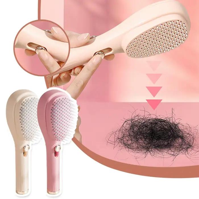 Peigne rétractable magique - Brosse antistatique massante et démêlante pour le cuir chevelu