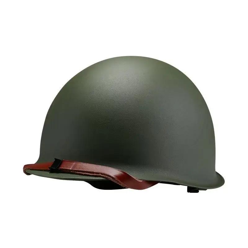 Casque classique de paintball en acier vert, armée militaire DulUS, casque de protection pour cimetière, CS, WWII, WW2, extérieur